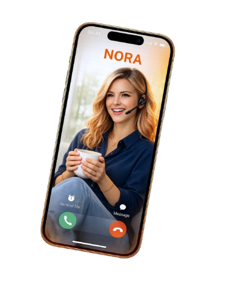 Nora ruft an - Handy-Screen